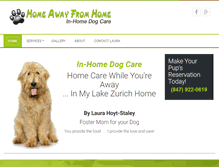 Tablet Screenshot of homeawayfromhome4dogs.com